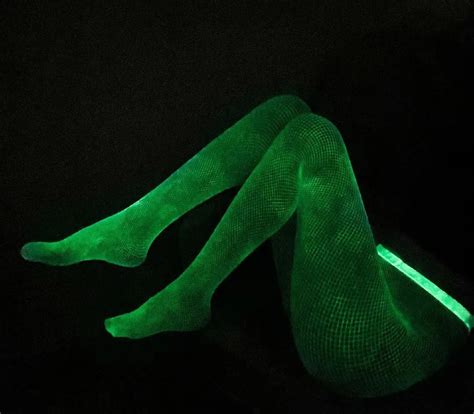 glow in the dark fishnets plus size